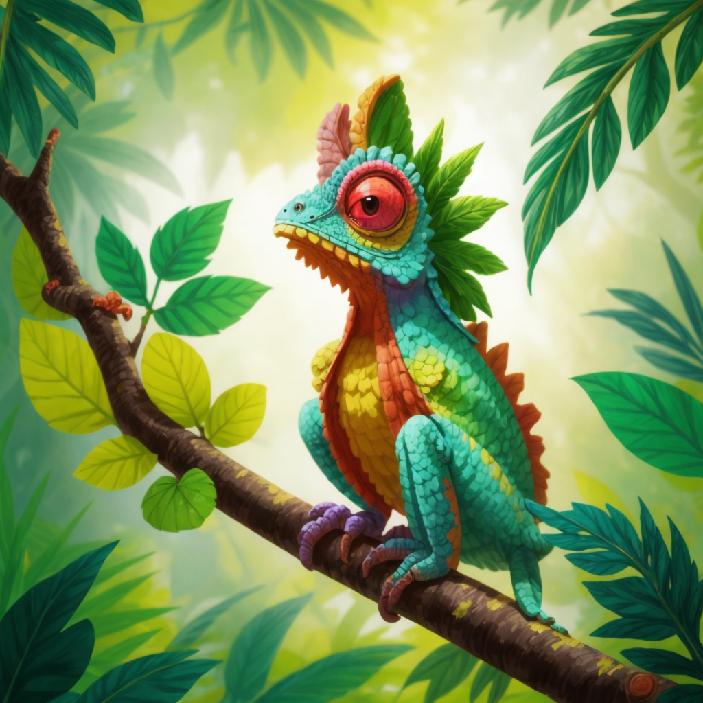 Cam, The Most Colorful Chameleon!