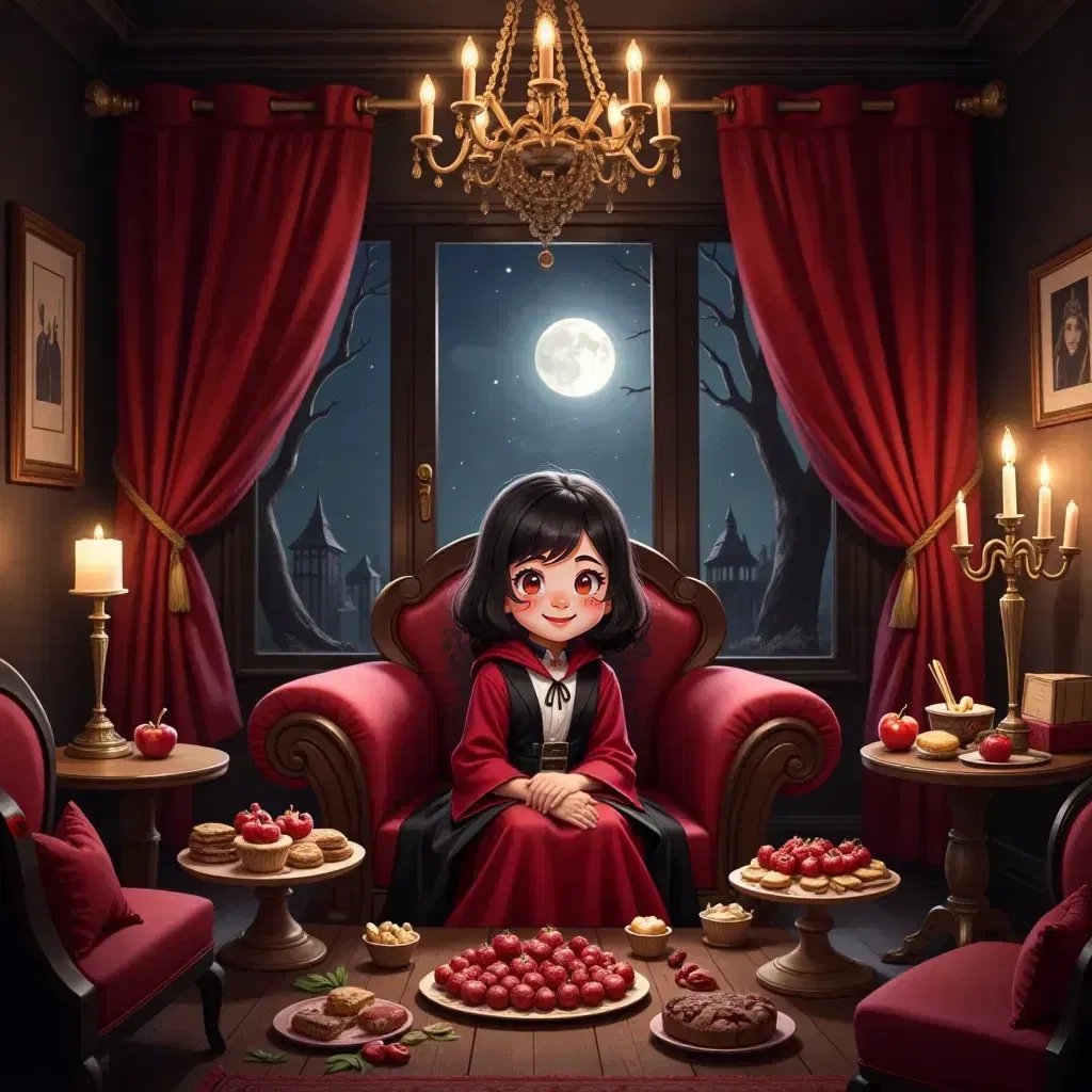 Lily, the Little Vampire Who Loved Red