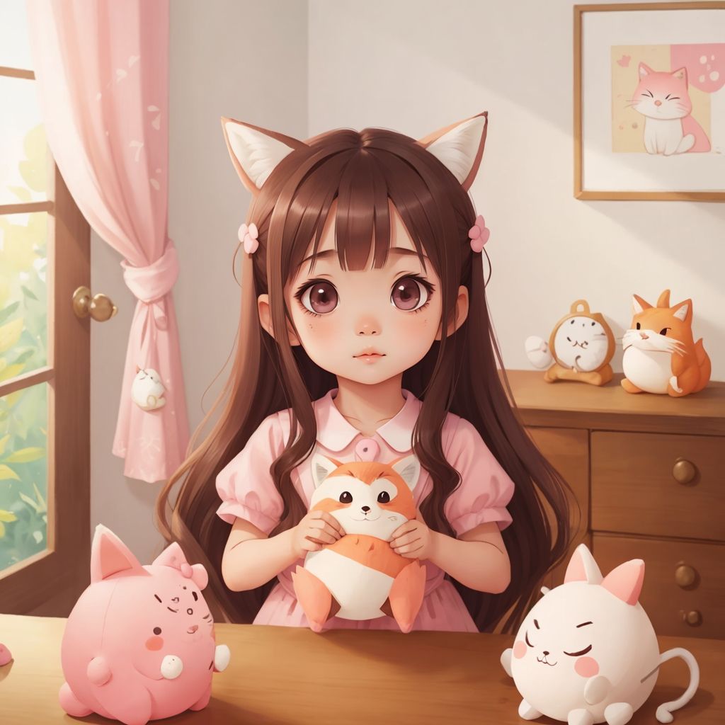 Paulina and her Squish mallow friends