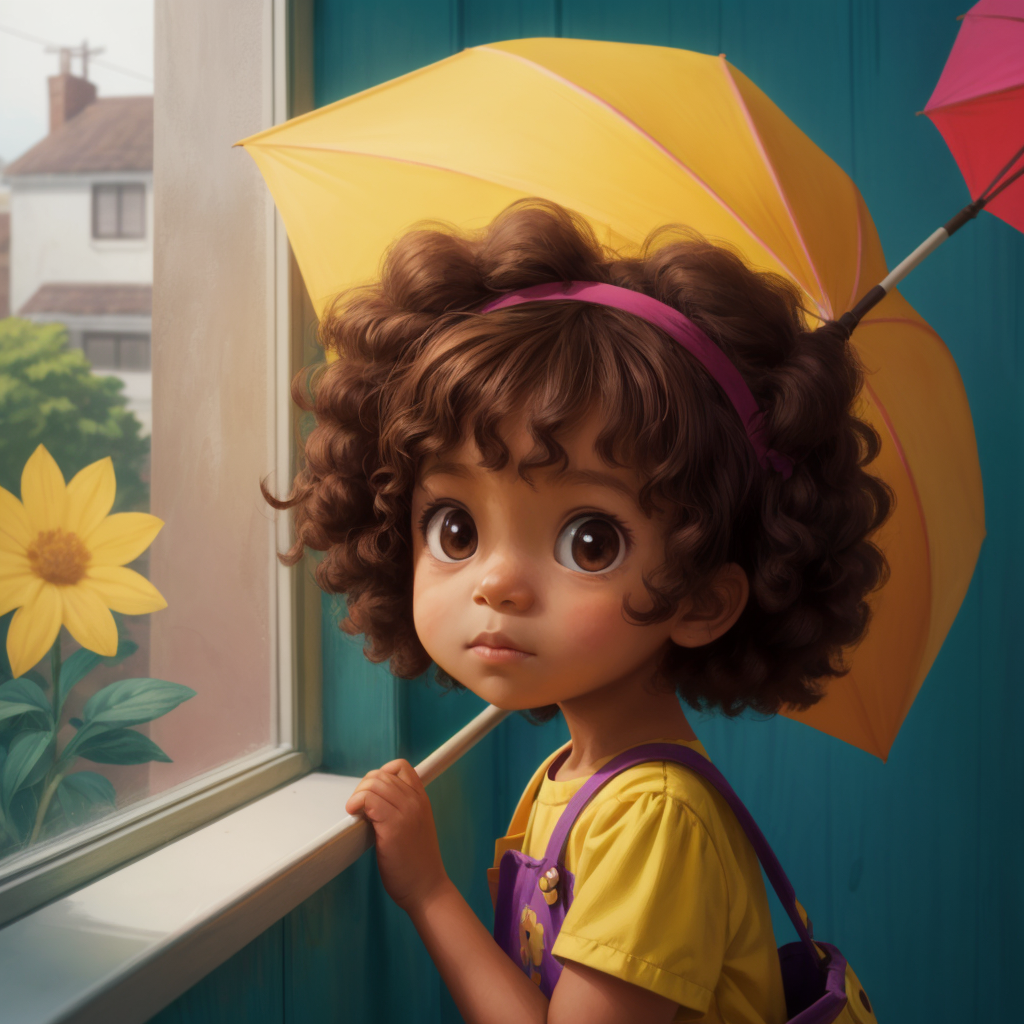 The Girl with the yellow umbrella 
