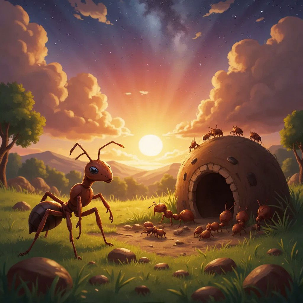 The hard working ants